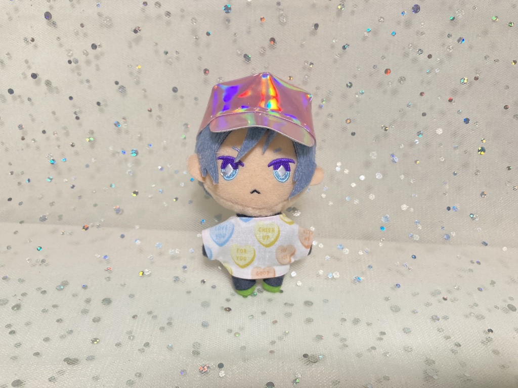 ぬい メタリックピンク メタリックブルー キャップ オーロラ