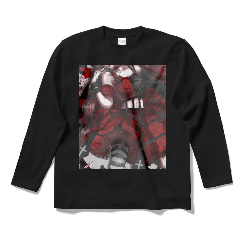 黒髪ロリィタ少女 ロングスリーブTシャツ