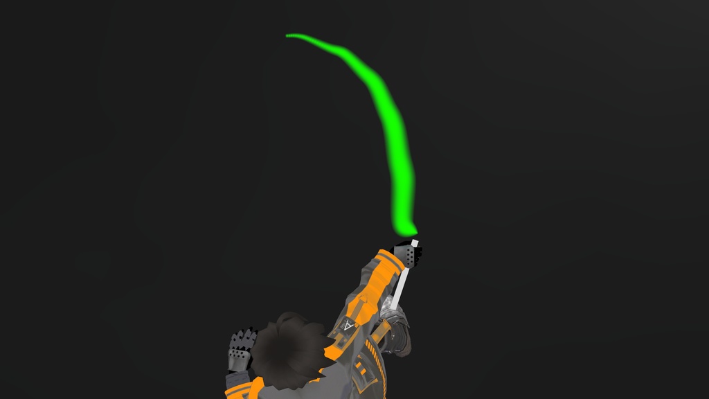 パーティクル製しなるビームサーベル(刀身のみ)