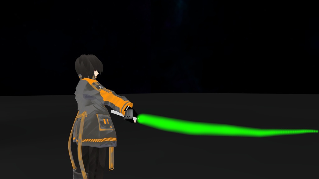 パーティクル製しなるビームサーベル(刀身のみ)