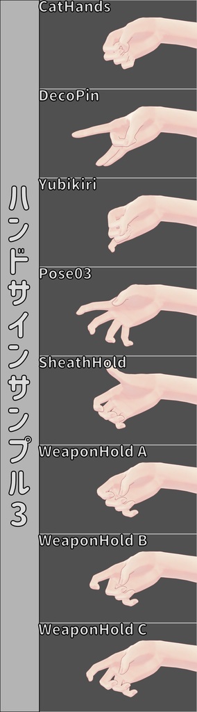 誰得ハンドサイン集