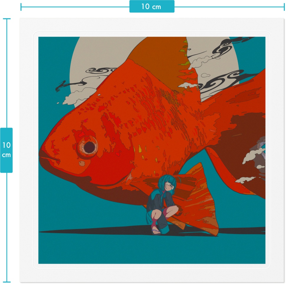 「先見」ステッカー