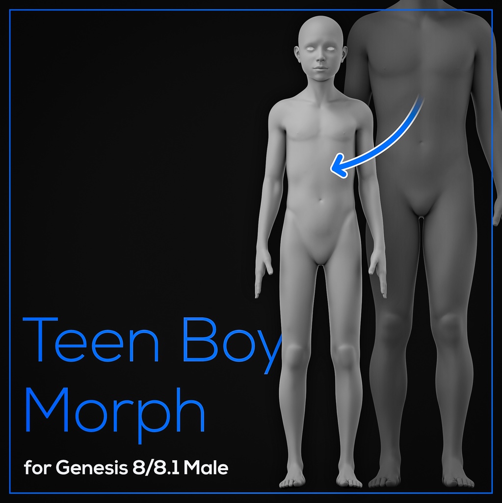 Boy Teen Morph for Genesis 8 and 8.1