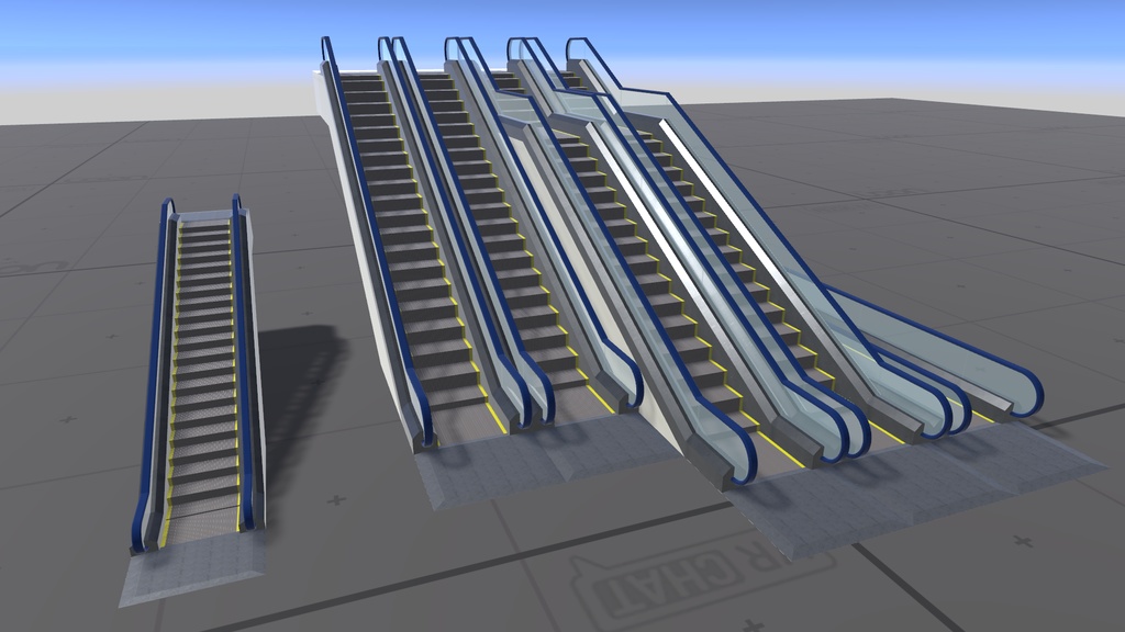 【VRChatワールドギミック】Quest対応 エスカレーターギミック【UdonEscalator】