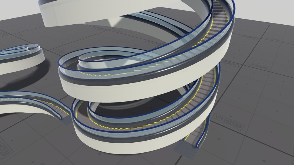 【VRChatワールドギミック】Quest対応 エスカレーターギミック【UdonEscalator】