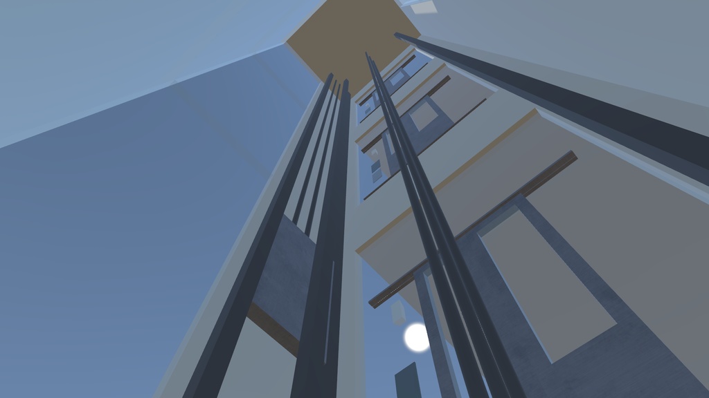 【VRChatワールドギミック】立ち乗り移動式シースルーエレベーターギミック【UdonElevator2.0 Beta】