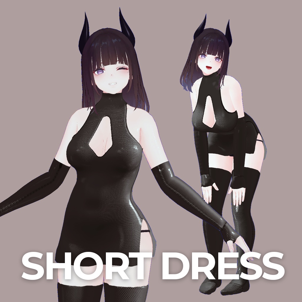 [くろなつ用衣装] Kuronatu short dress
