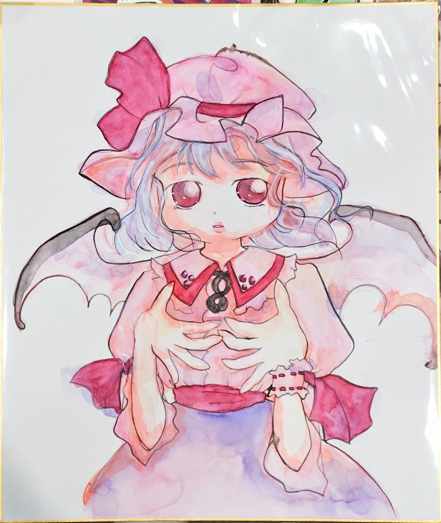 色紙(レミリア・スカーレット)