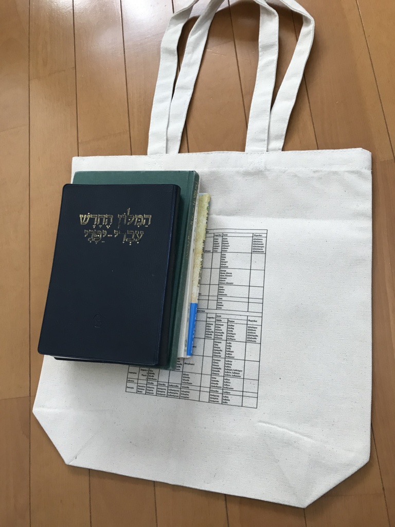 コイネーギリシャ語ω動詞活用表トートバッグ