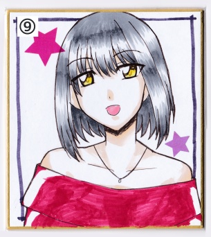 手描きミニ色紙