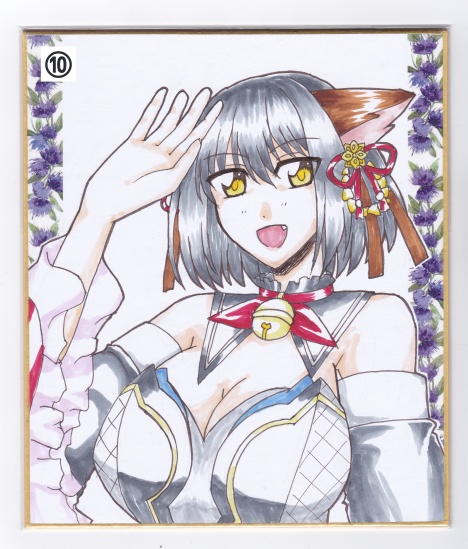 手描きミニ色紙