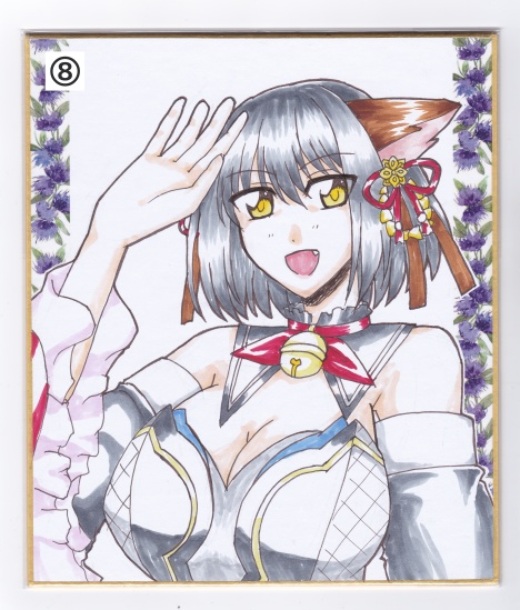 手描きミニ色紙