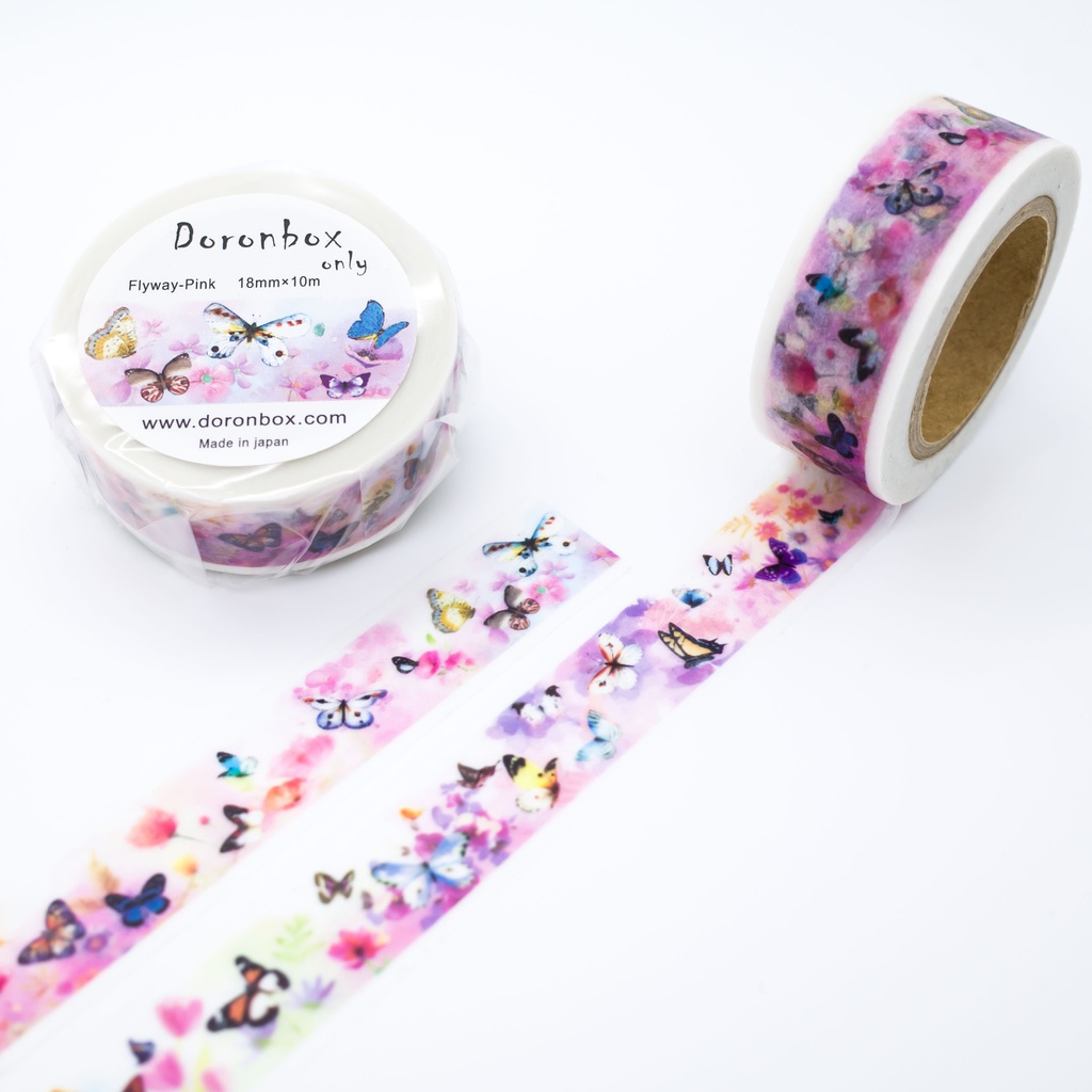オリジナルマスキングテープ　Flyaway Pink柄
