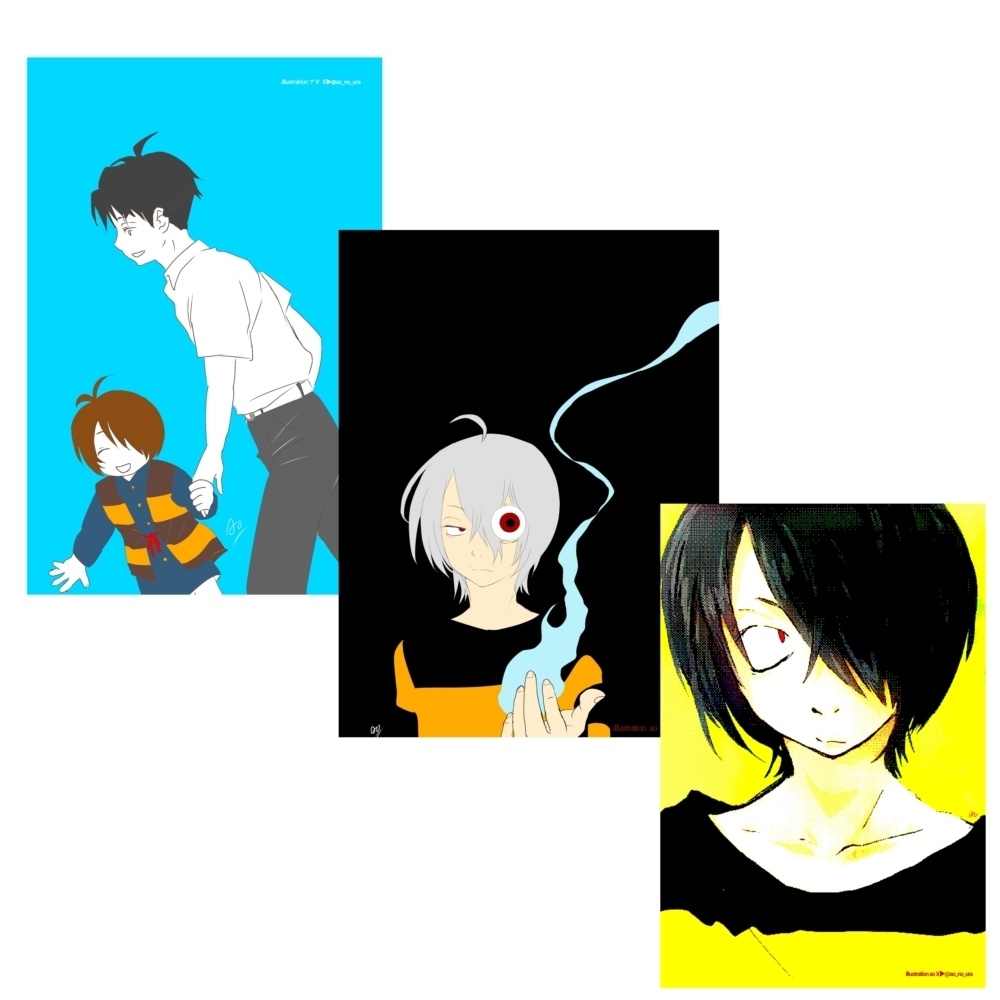 ゲタ吉、ゲ謎ポストカード3枚セット