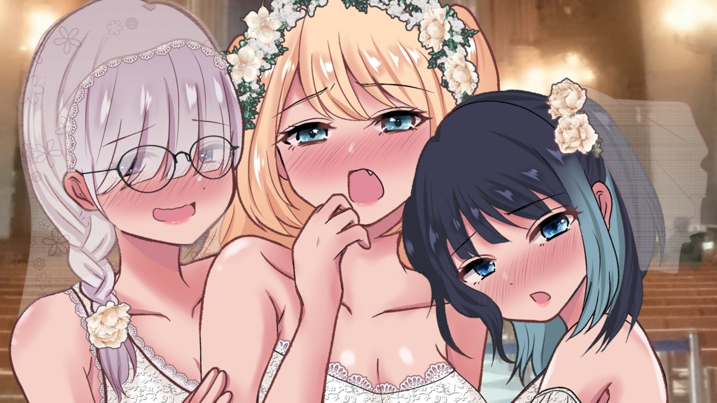 【R15】ジューンブライド音声「たっぷり耳舐め&Dキス」個別ルートセット(メッセージ付き)