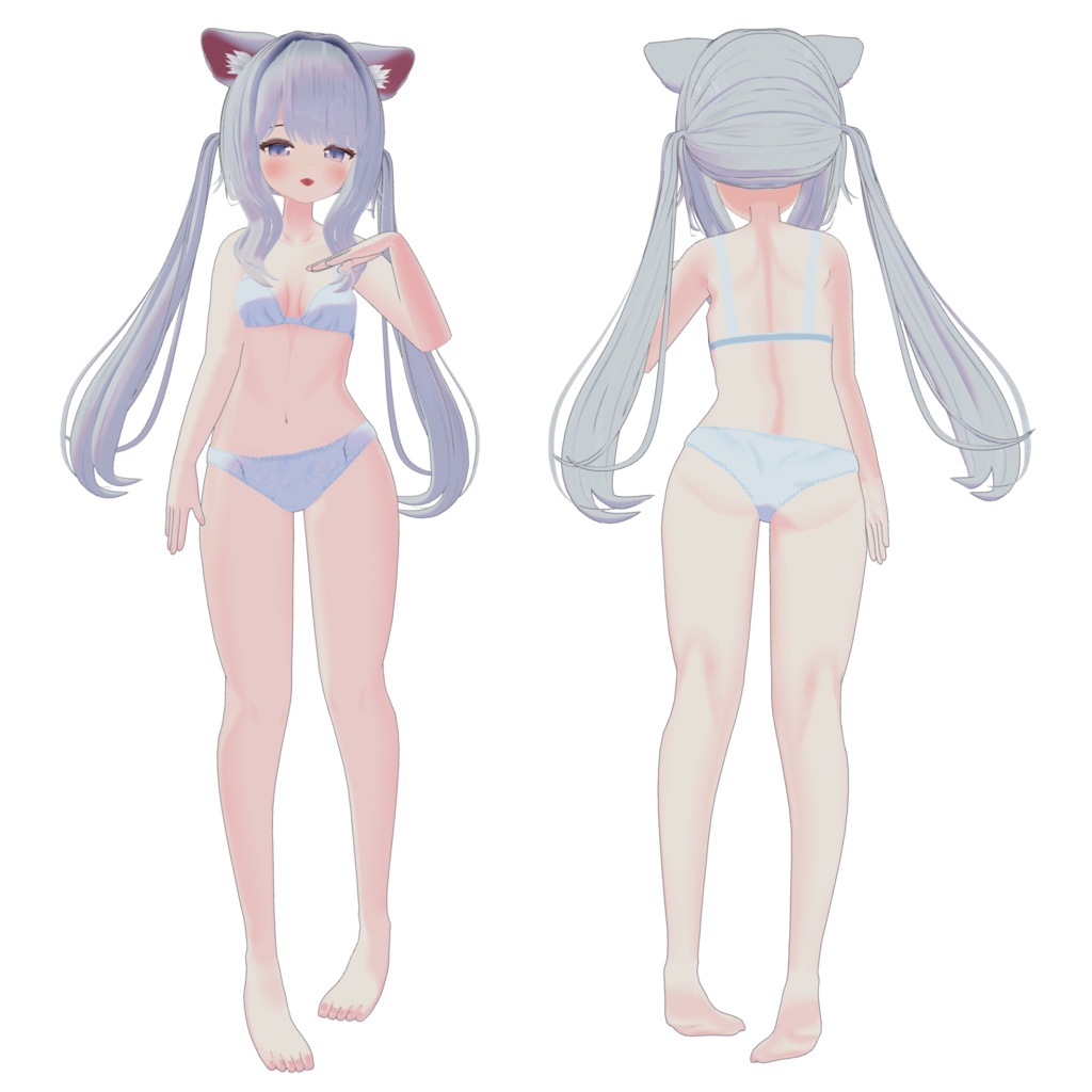 オリジナル3Dモデル『しろね』