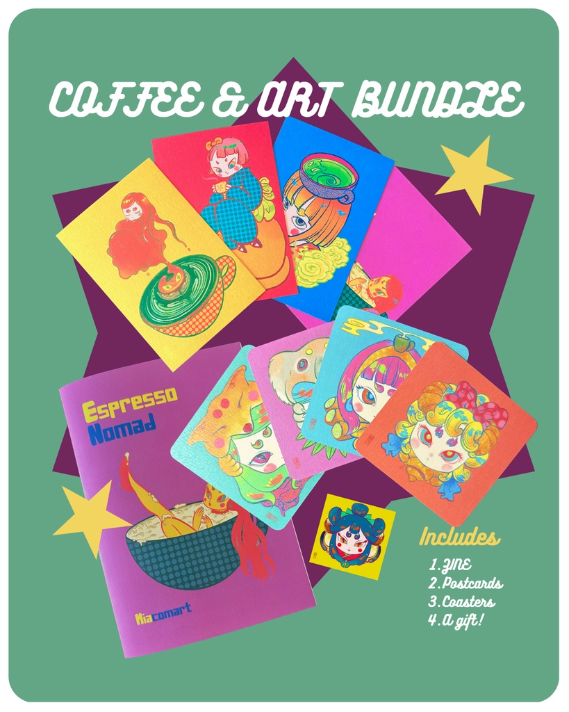 COFFEE ZINE+ARTセット(ZINEとグッズのセット)