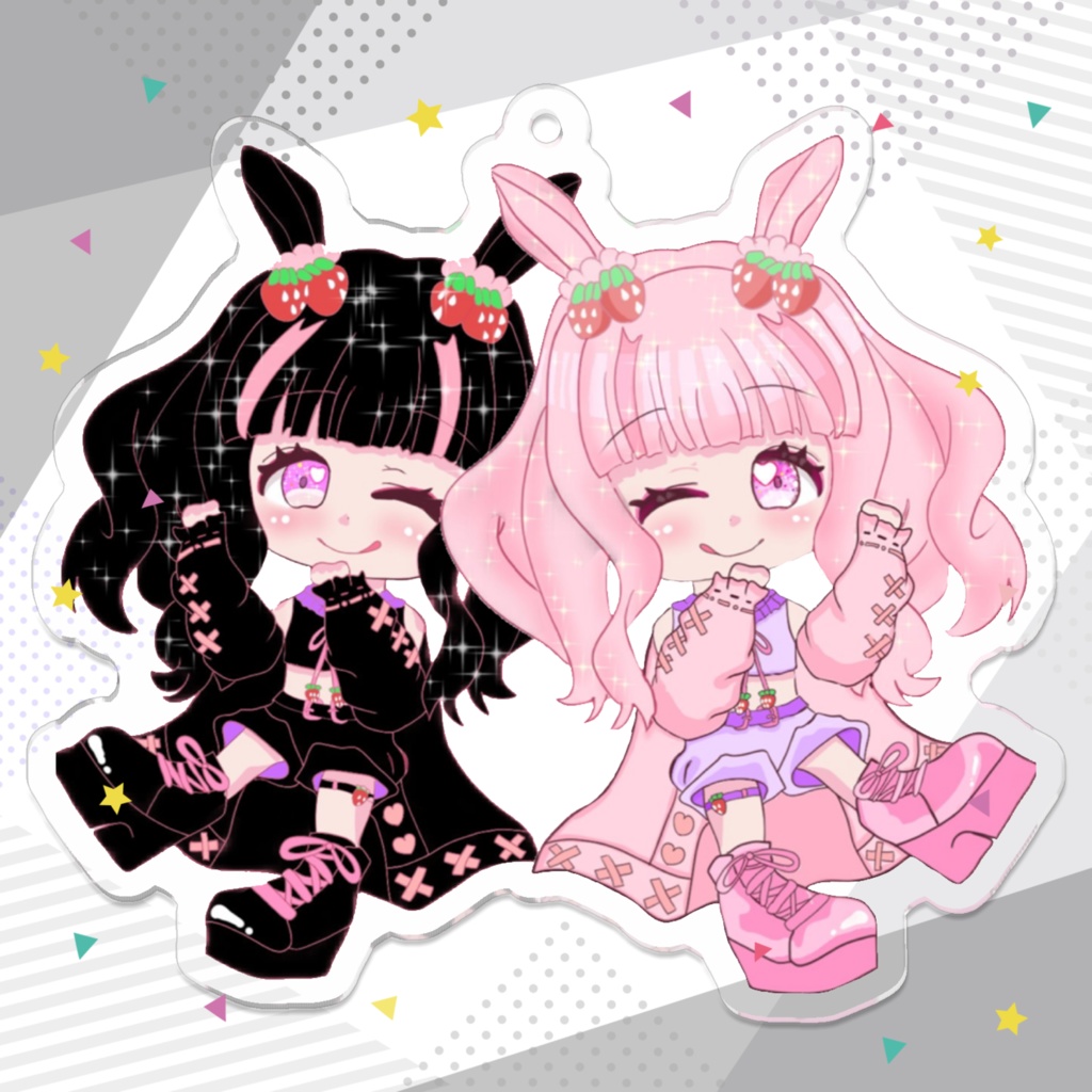 【受注生産】悪魔と天使のむめっこアクキー
