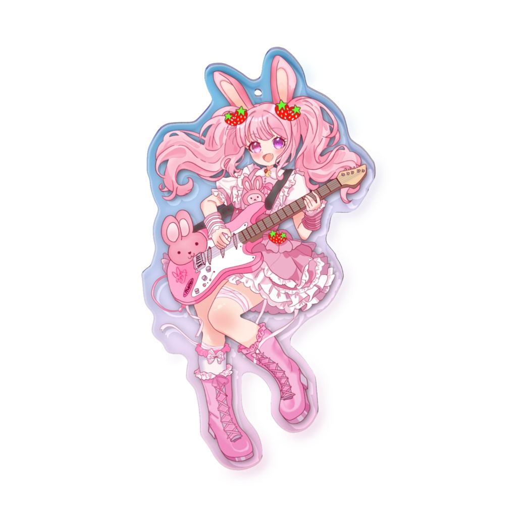 【2026！兎苺むめ生誕祭グッズ】オーロラアクキー【受注生産】