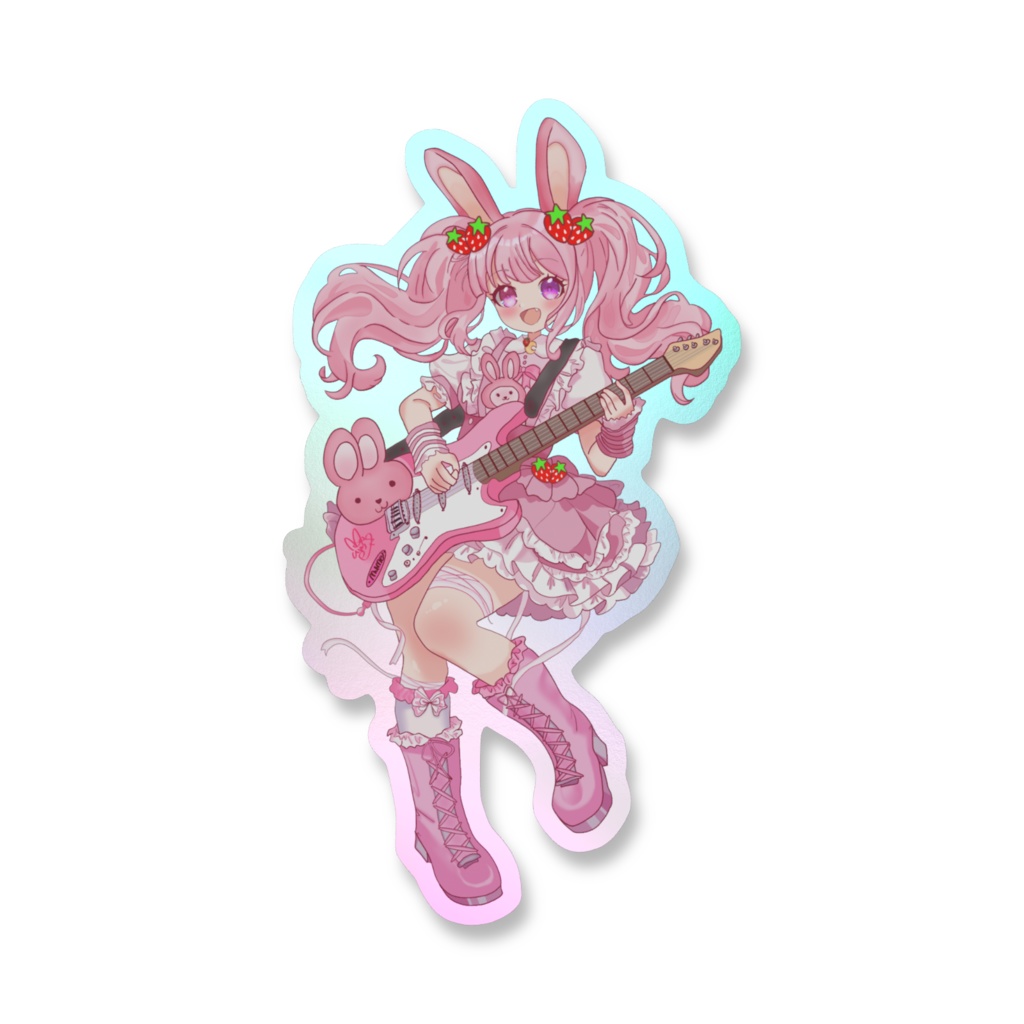 【2026!兎苺むめ生誕祭グッズ】オーロラステッカー 【期間限定3/10まで⚠️】