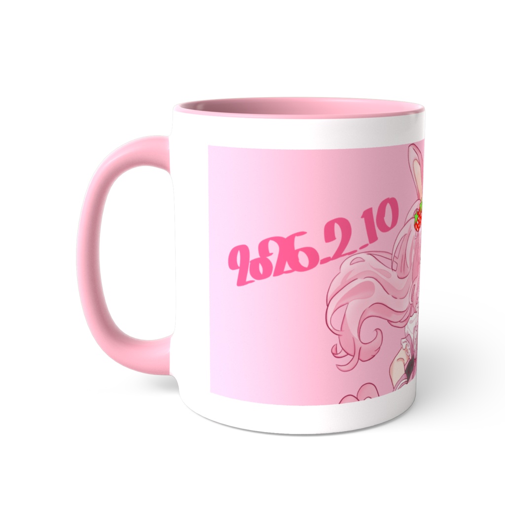 【2026!兎苺むめ生誕祭グッズ】ツートンカラーマグカップ【受注生産】