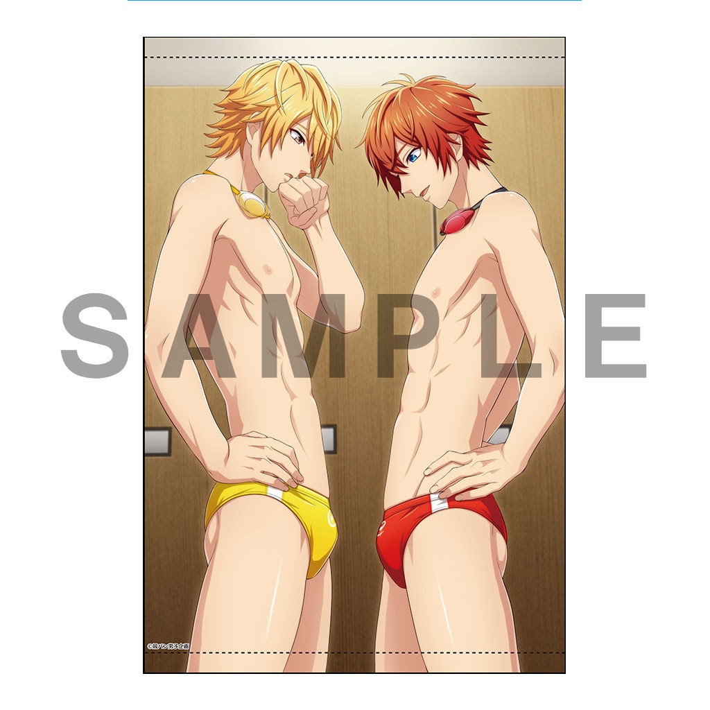 B2ダブルスエードタペストリー（赤瀬と黄島の競パンフィッティング）