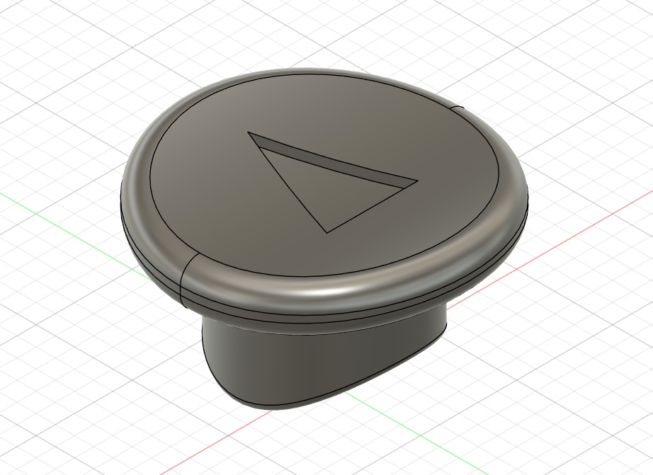 ドレメル フィーノ DREMEL 2050用補助ロックボタン（3Dプリントデータ）