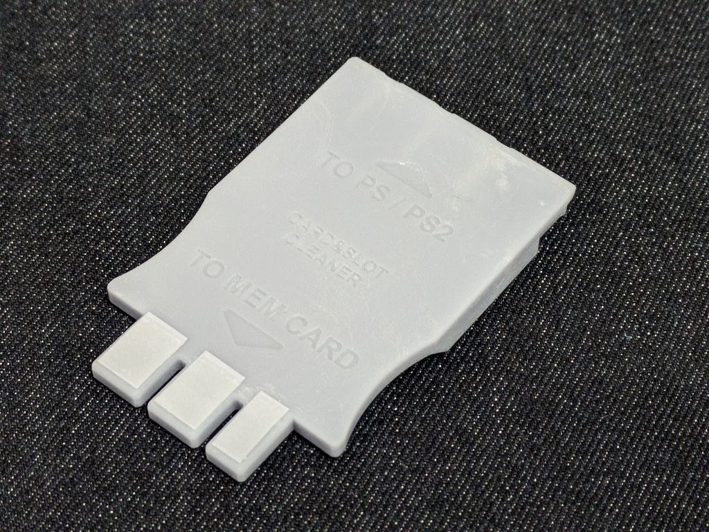 PS用メモリーカード&スロットクリーナー(3Dプリント用データ)