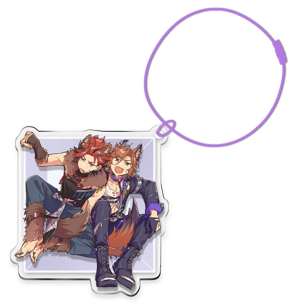 レイヤーアクリルキーホルダー