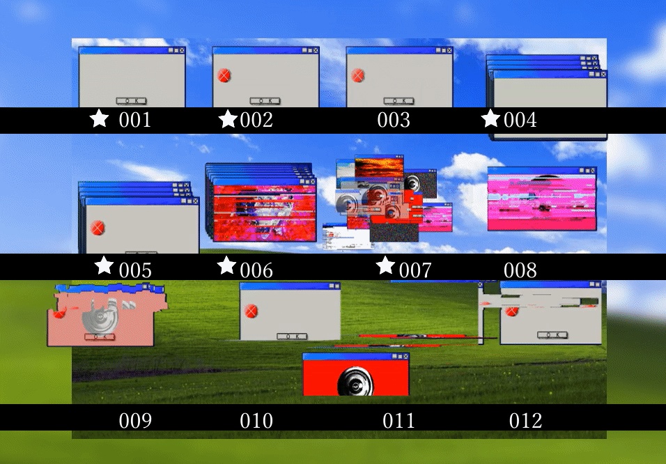 【TRPG・Vtuber向け素材】エラーが発生している雰囲気のウィンドウ APNG&Gif素材