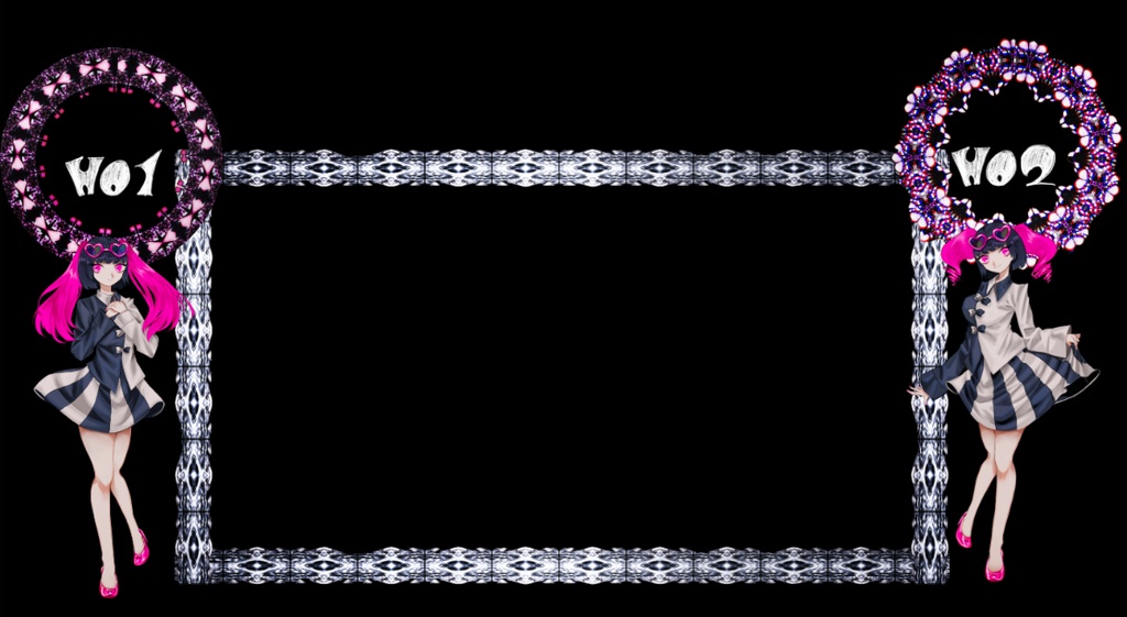 【TRPG向け素材】万華鏡の画像・フレームPNG素材