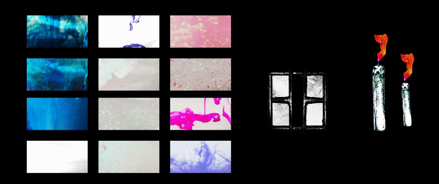 【TRPG向け素材】背景向けAPNG素材(インク・ラメ・幕・窓・蝋燭)