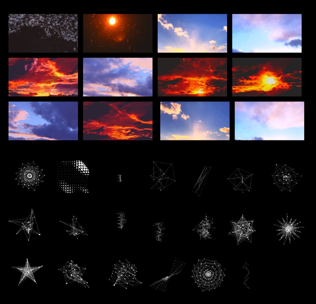 【TRPG向け素材】背景向けAPNG素材(空のタイムラプス・幾何学アニメーション素材)