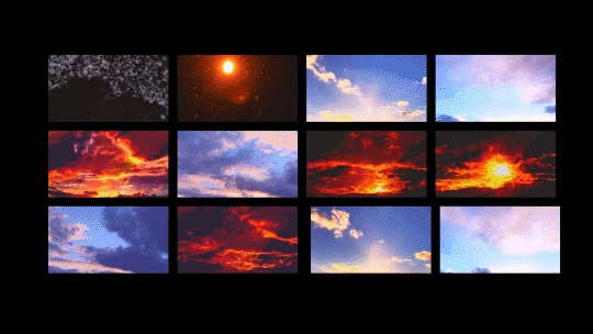 【TRPG向け素材】背景向けAPNG素材(空のタイムラプス・幾何学アニメーション素材)