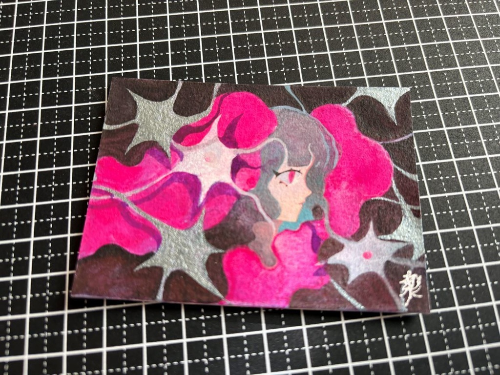 【アナログ原画】ATC・豆色紙(12月31日まで)