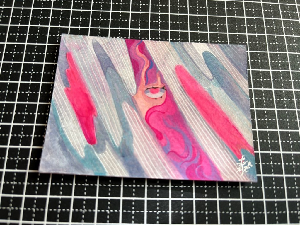 【アナログ原画】ATC・豆色紙(12月31日まで)