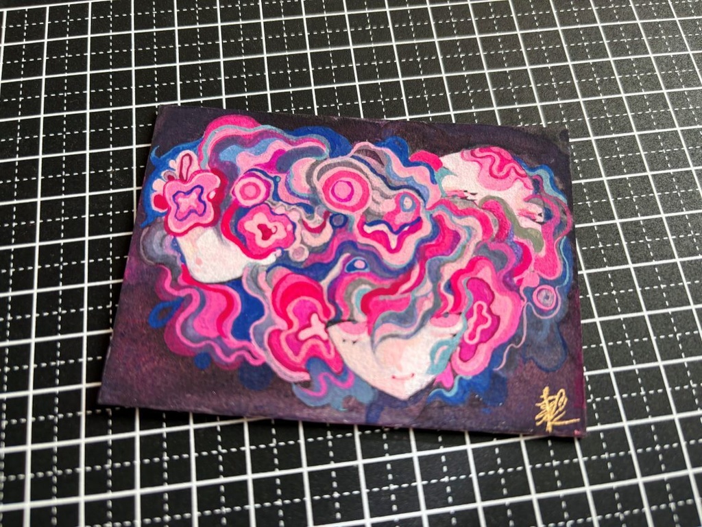 【アナログ原画】ATC・豆色紙(12月31日まで)