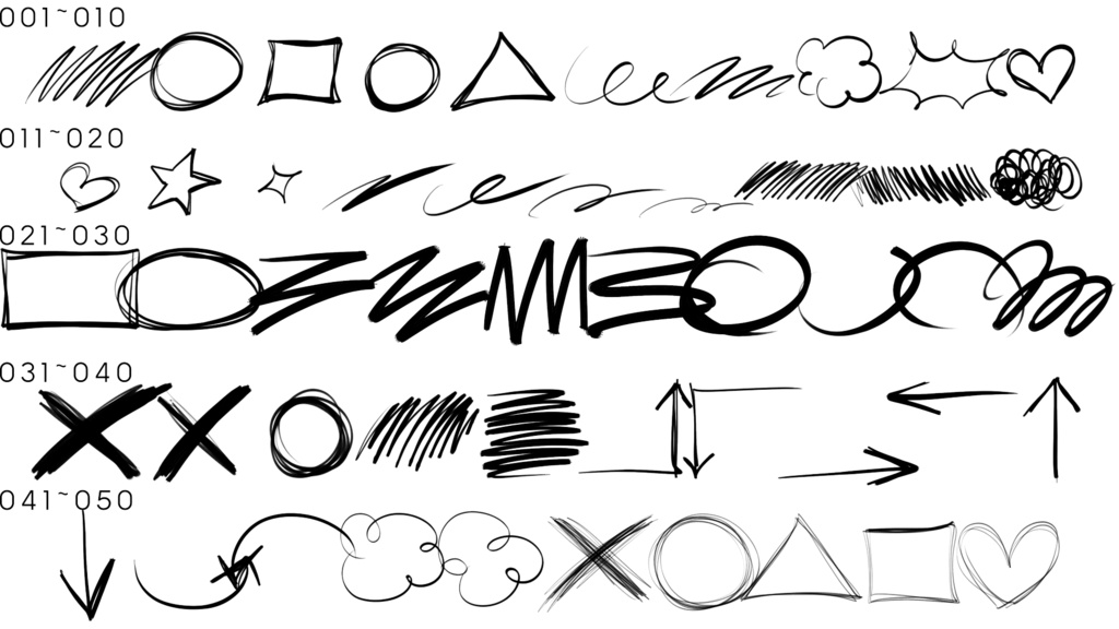 【TRPG・映像制作向け】ラクガキっぽい線のアニメーション (APNG・透過MOV)