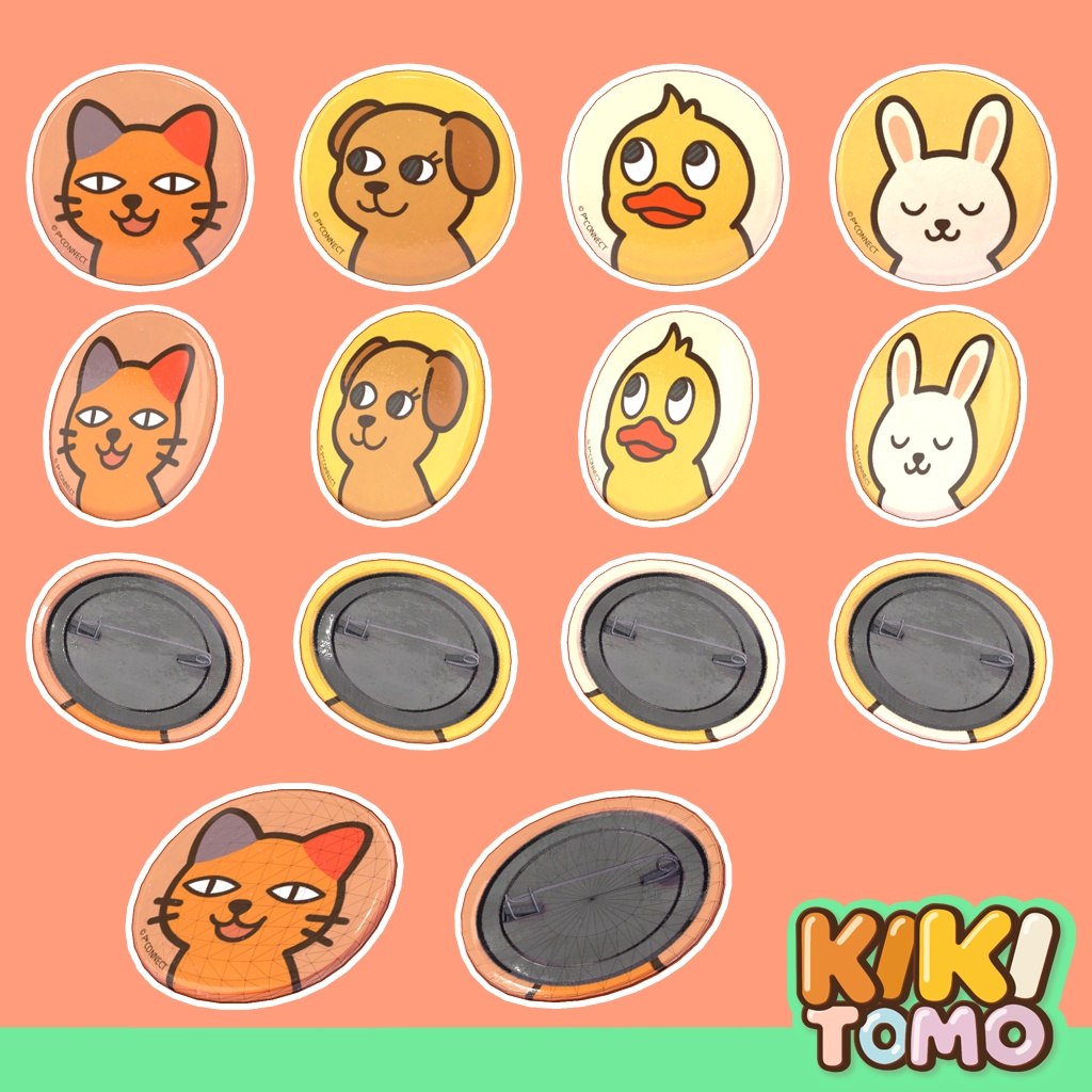 ききとも / 缶バッジ