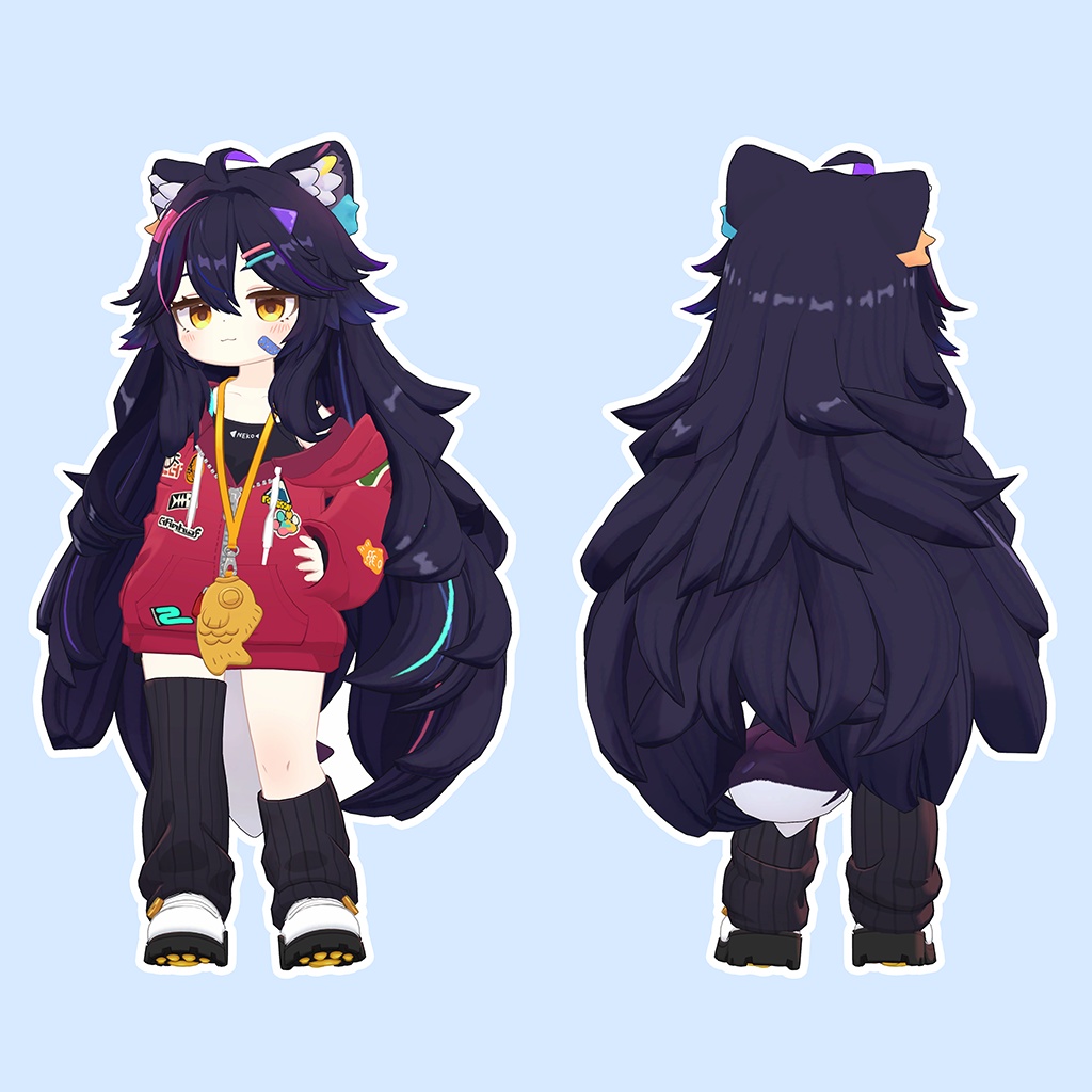 ケモモウェーブヘア【3アバター対応】