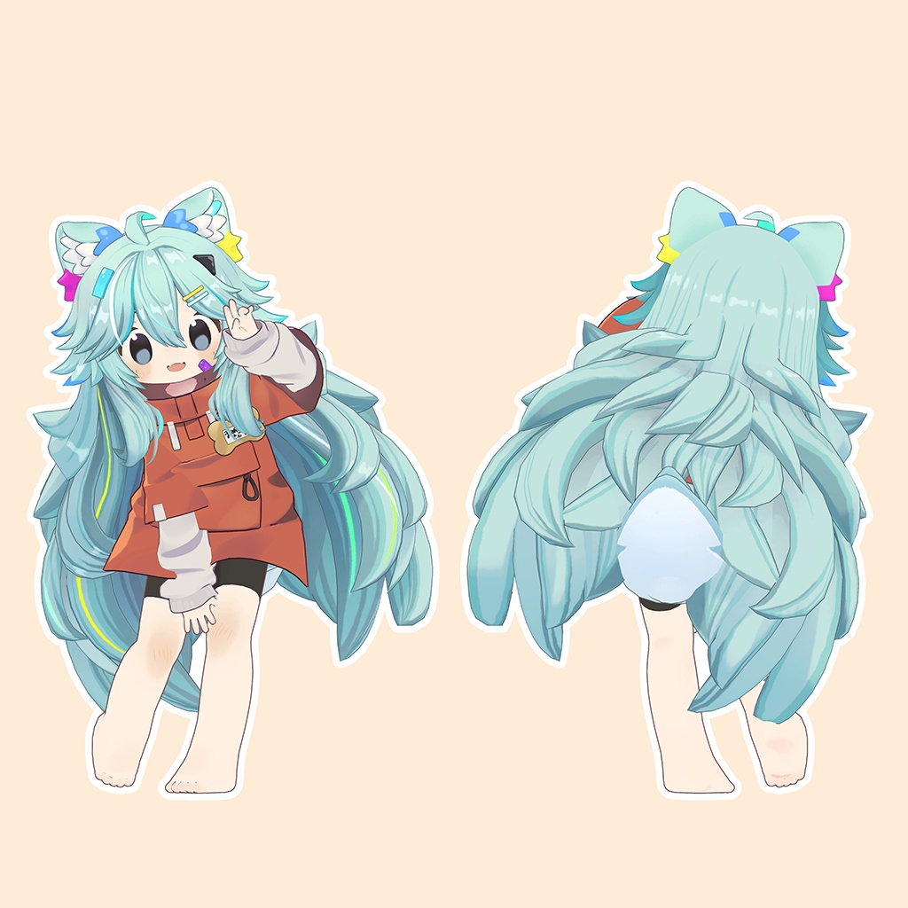 ケモモウェーブヘア【3アバター対応】