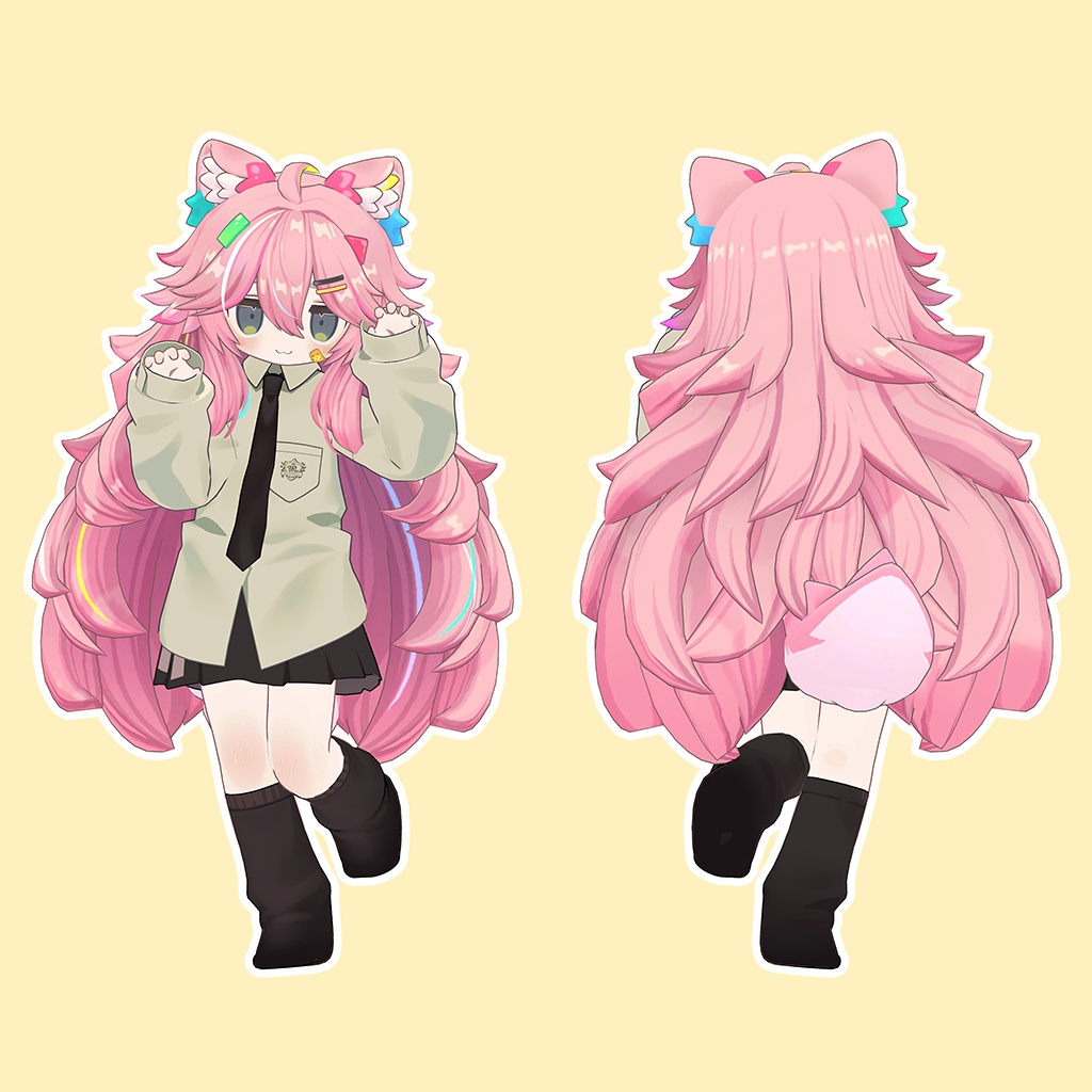 ケモモウェーブヘア【3アバター対応】