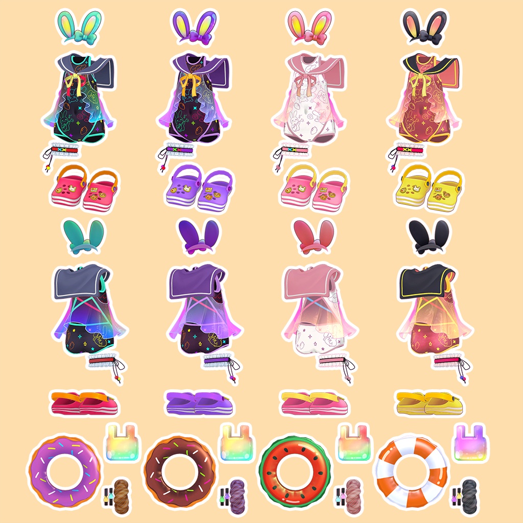 ソーダラビット水着【キプフェル・まめひなた】