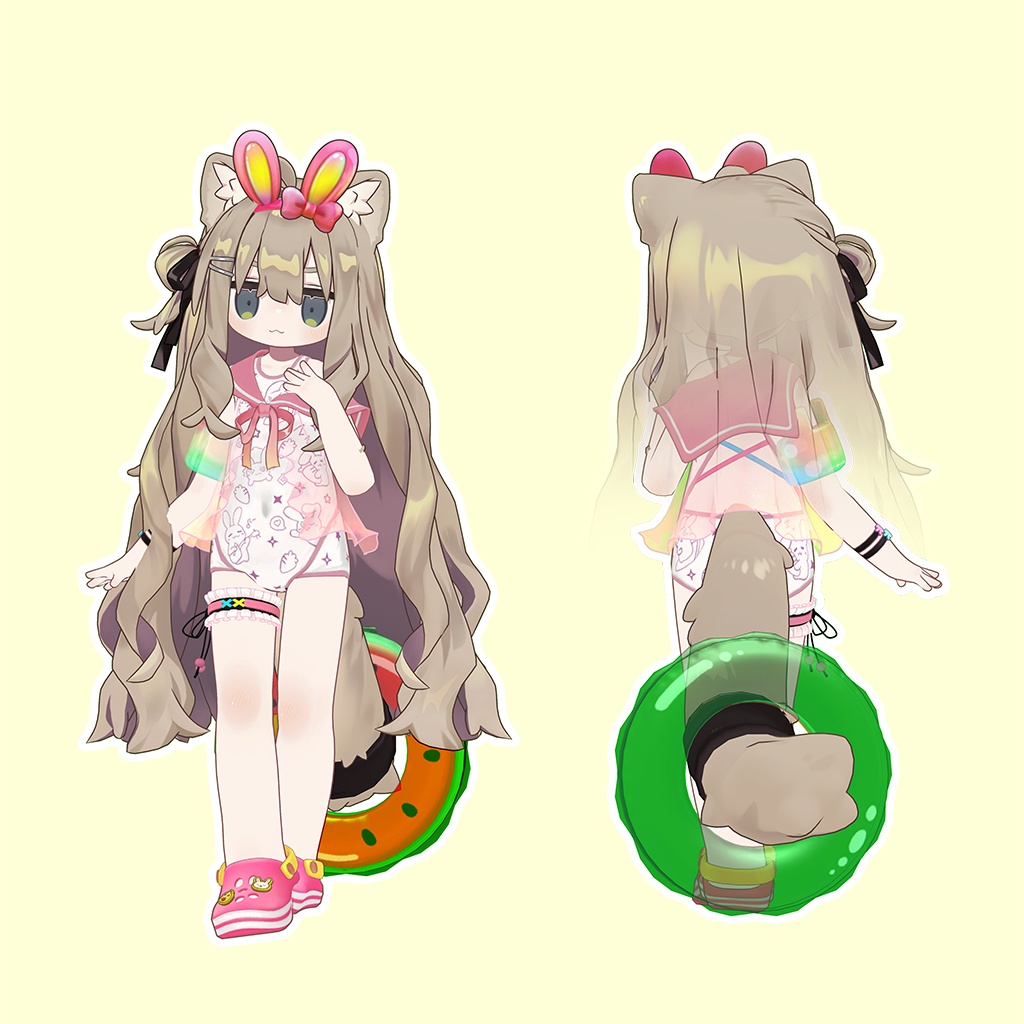 ソーダラビット水着【キプフェル・まめひなた】