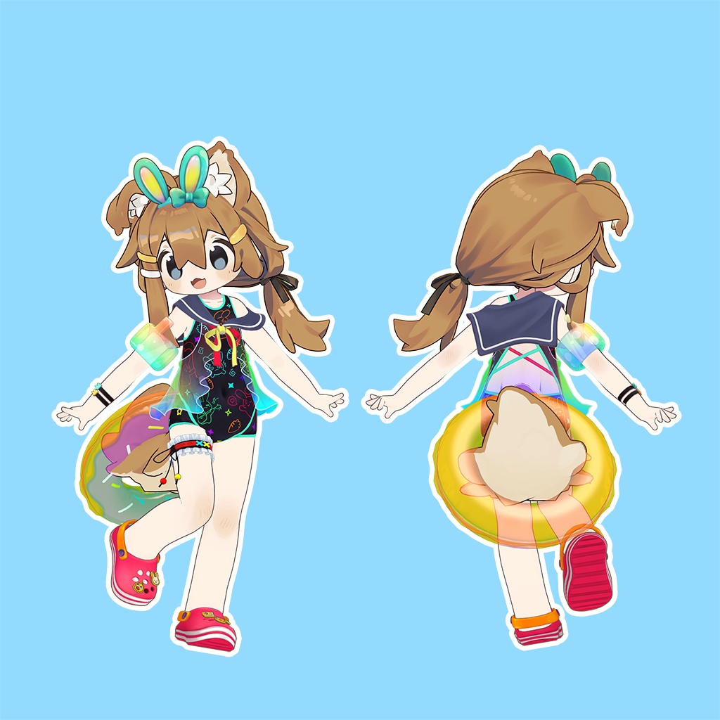 ソーダラビット水着【キプフェル・まめひなた】