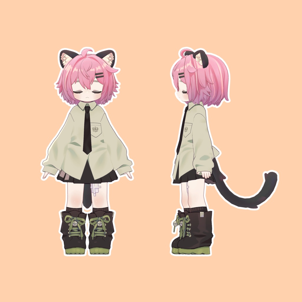 チョコショートヘア【16アバター対応】