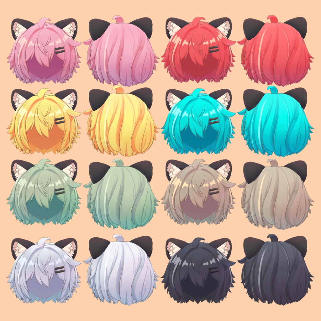 チョコショートヘア【16アバター対応】