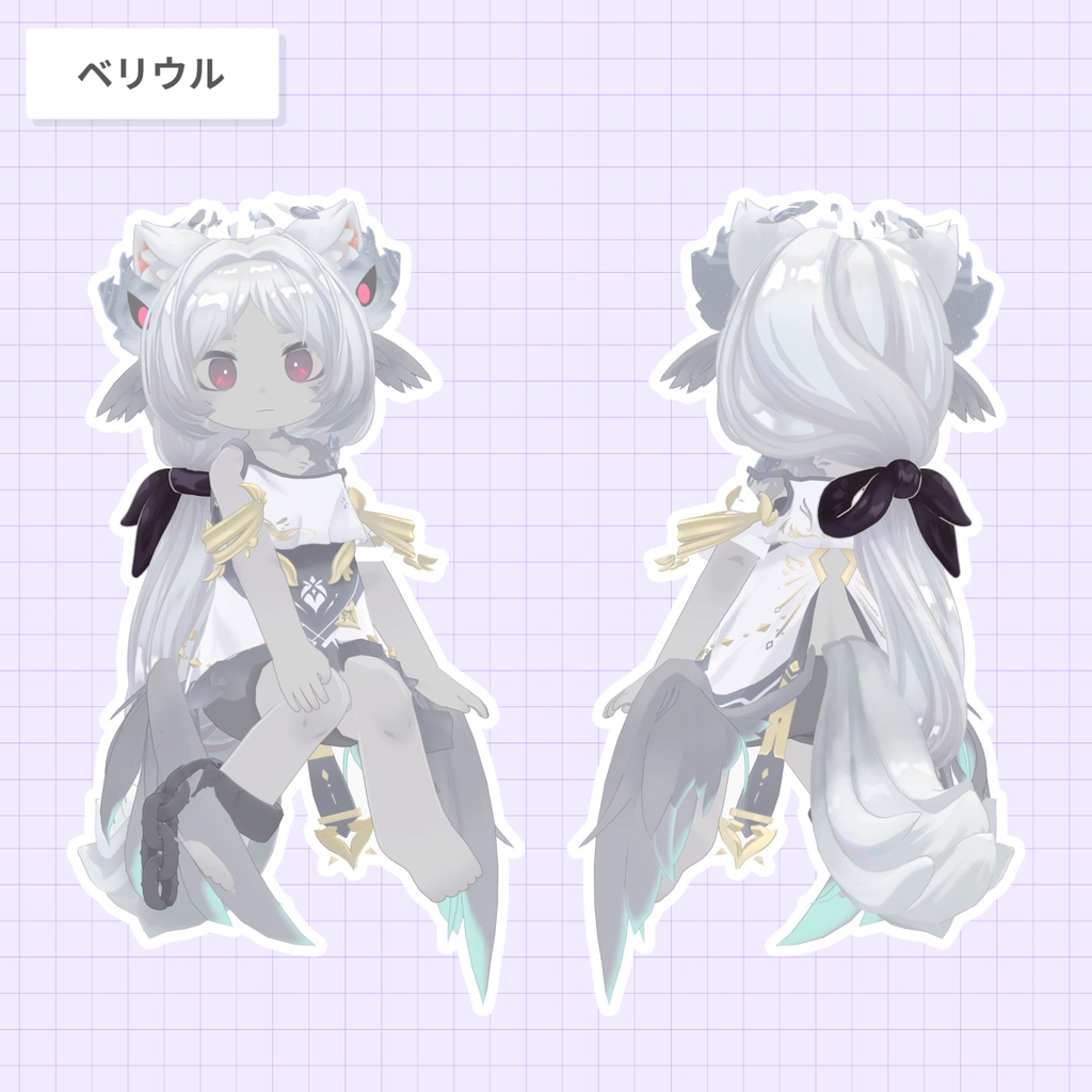 ローポニー・シズカ【25アバター対応 / 3D髪型】