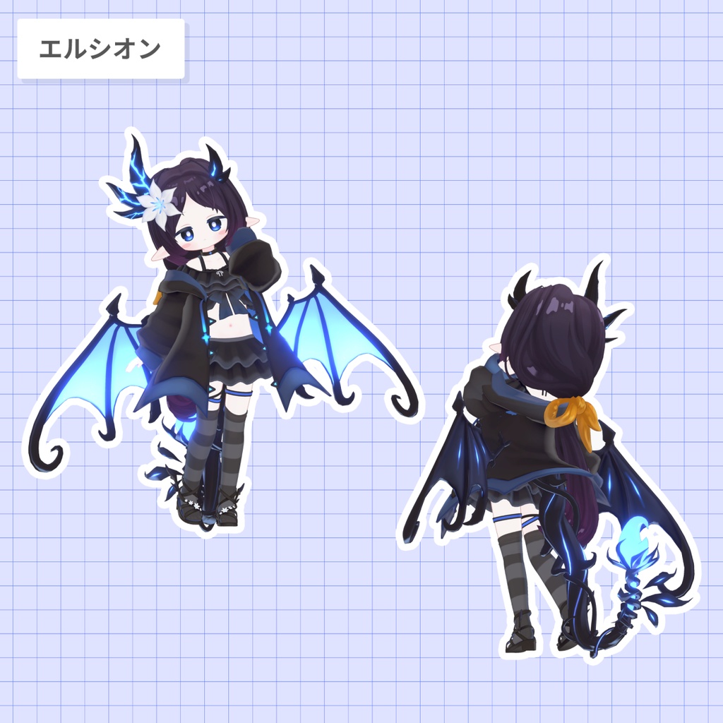 ローポニー・シズカ【25アバター対応 / 3D髪型】