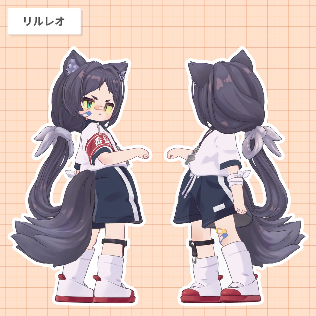 ローポニー・シズカ【25アバター対応 / 3D髪型】